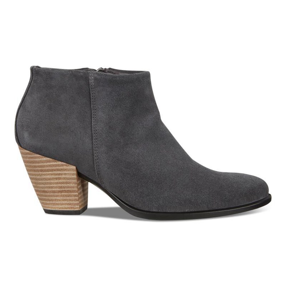 ECCO Womens Boots Dark Grey - Shape 55 Western - NRK-123954